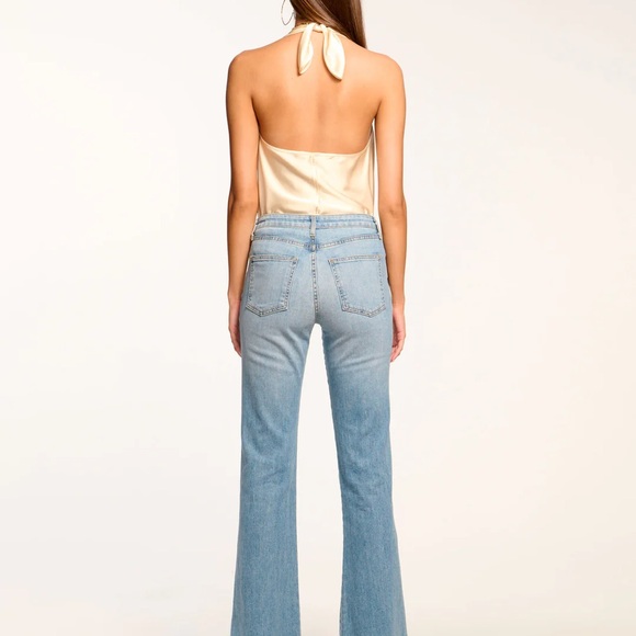 Ramy Brook Brand New Helena High-Rise Flare Jeans in Light Wash brand new - Picture 5 of 5